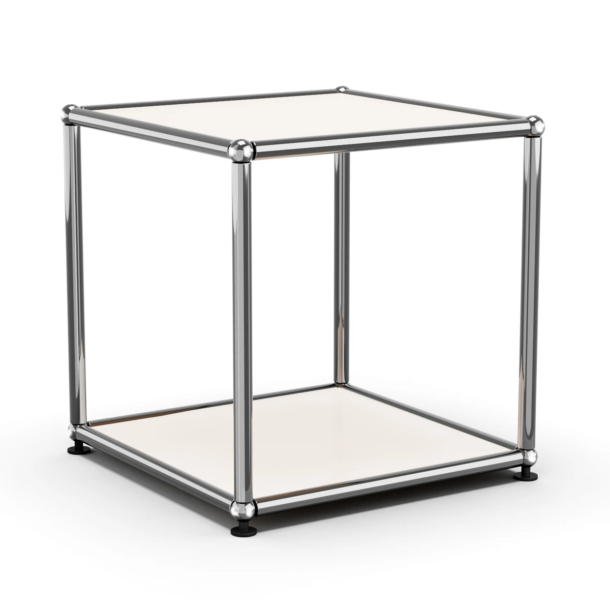 Modern Minimalist Side End Table Metal Frame Coffee Table Modular Open Cube Shelf Accent Furniture For Living Room Office