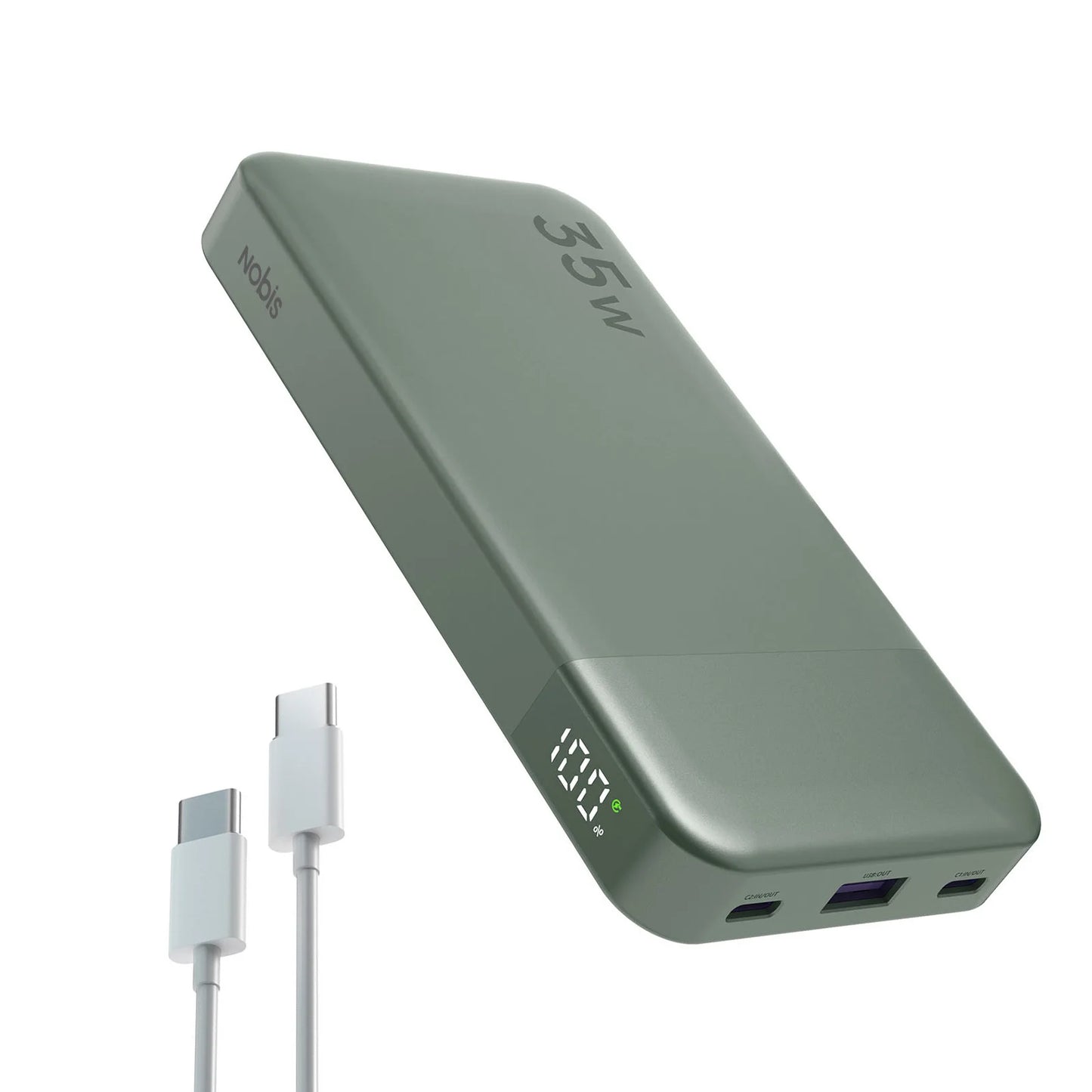 NOBIS N3510 10000mAh Slim Power Bank 35W Fast Charging