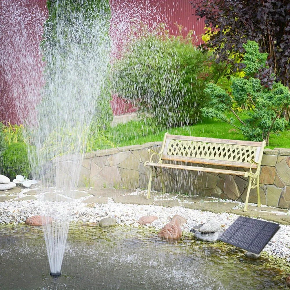 Solar Pond Fountain Pump With Six Nozzles For Bird Baths