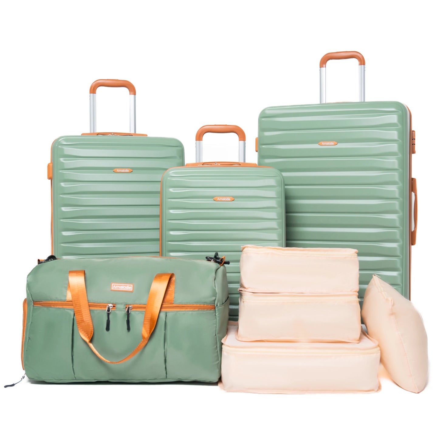 Travelhouse CN 8-Piece ABS Hard Case Luggage Set With TSA Lock