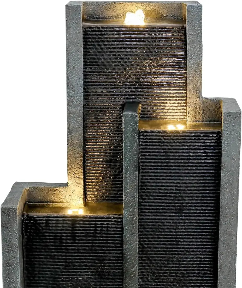 5 Tier Indoor Outdoor Garden Fountain Modern Floor Standing