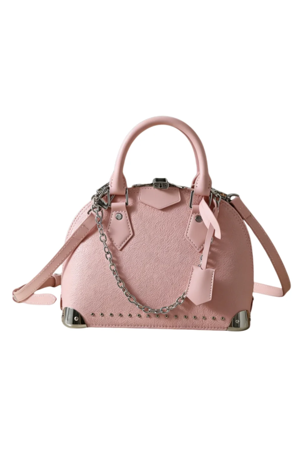Fashion New Luxury Ladies 24X18X12CM Pink Shell Bag Handbag With Shoulder Strap Portable Crossbody Bag Without Box