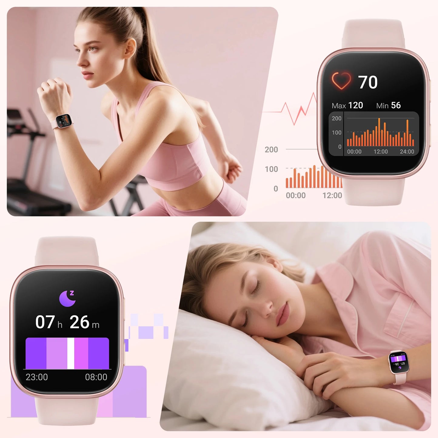 Smartwatch Men 1.83 Inch HD Display Bluetooth Calls Heart Rate