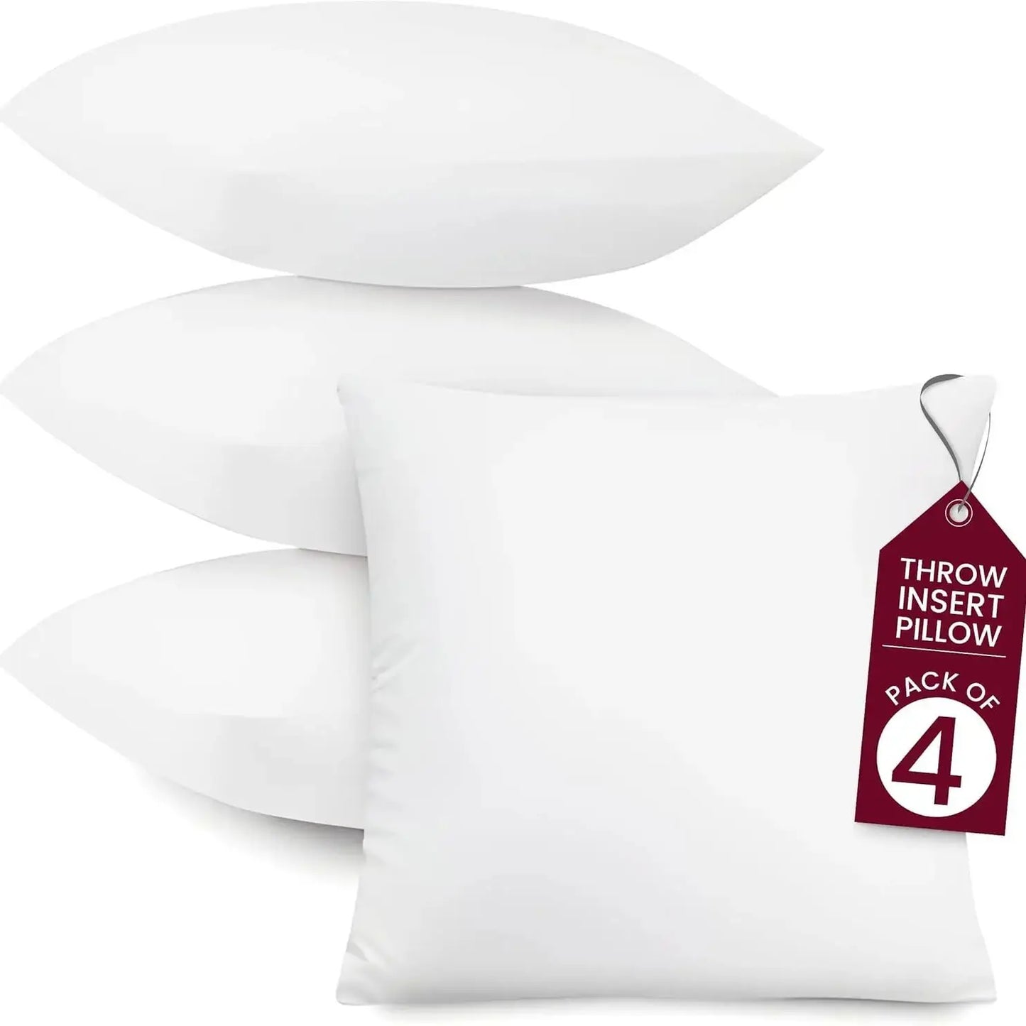 LDC Lux Decor Collection Throw Pillow Inserts Set of 4