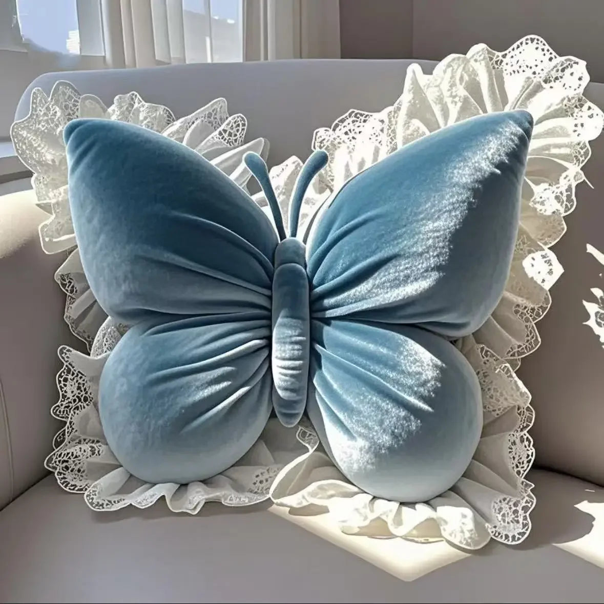 Princess Butterfly Decorative Pillow Cushion For Home Office Car Sofa