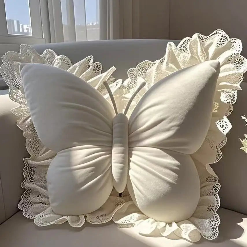 Princess Butterfly Decorative Pillow Cushion For Home Office Car Sofa