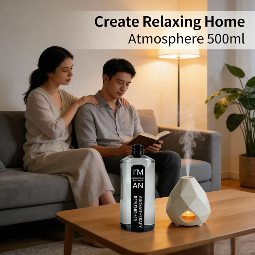 500ML Flameless Aromatherapy Hotel Hilton Lasting Aromatherapy Supplement Essential Oil for Air Home humidifier Aroma MachineNew