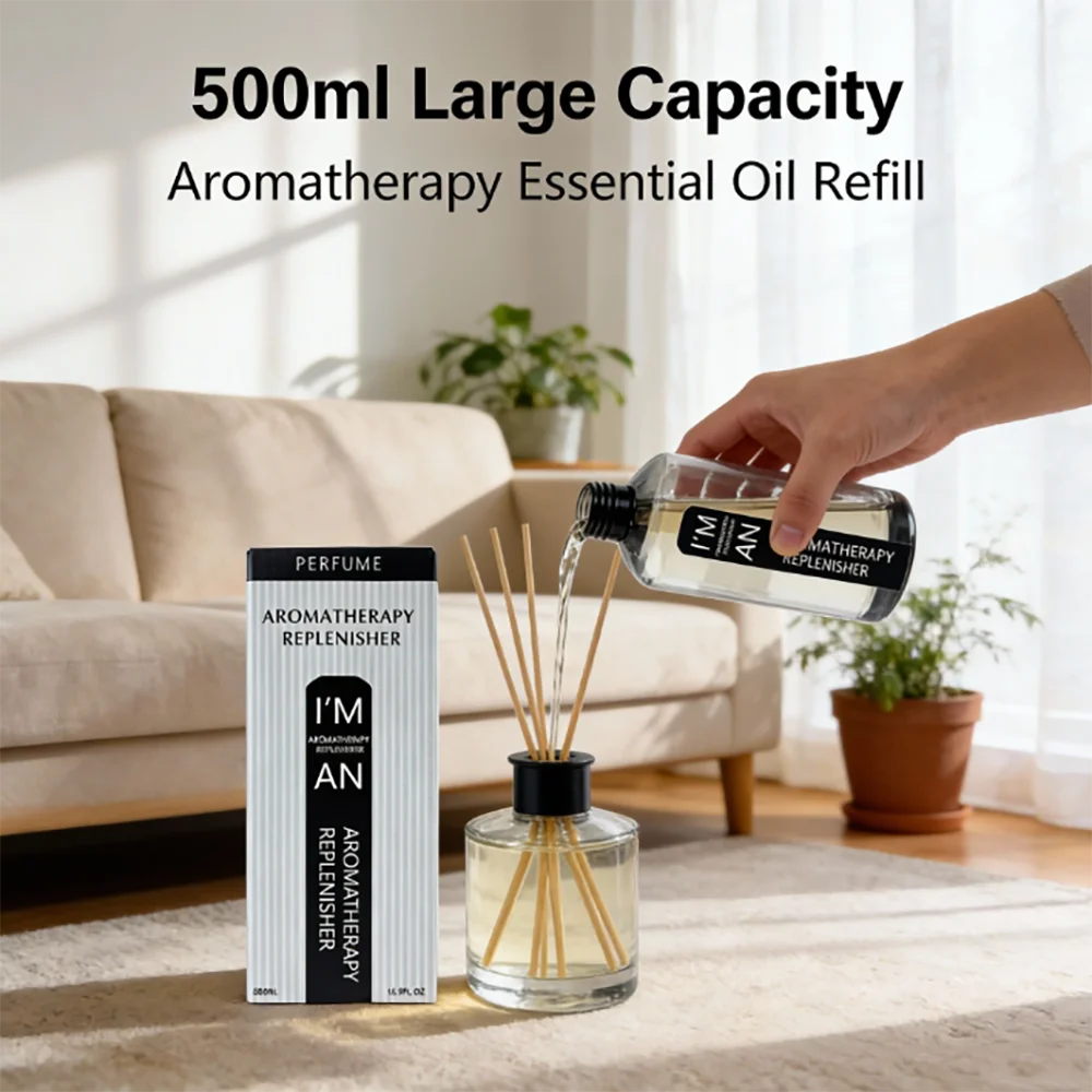 500ML Flameless Aromatherapy Hotel Hilton Lasting Aromatherapy Supplement Essential Oil for Air Home humidifier Aroma MachineNew