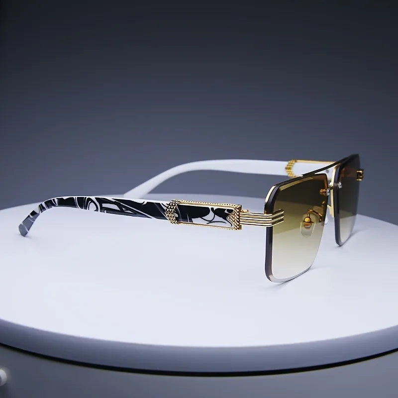 Rimless Sunglasses Frameless Classic Square Unisex UV Protection