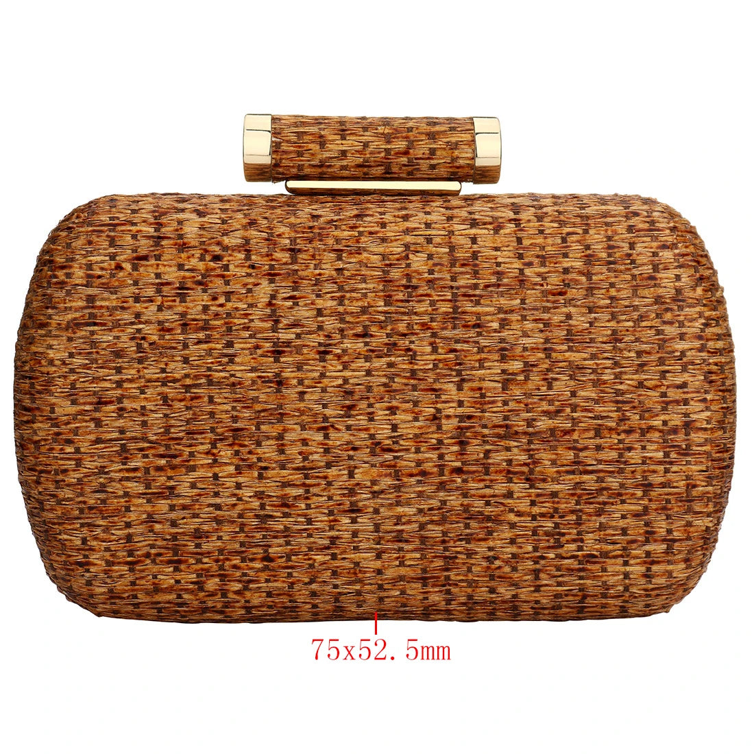 Straw Weave Woven Shoulder Bag For Women Beach Holiday Casual Handbag Ladies Wedding Party Banquet Evening Bags Chain Purse Case