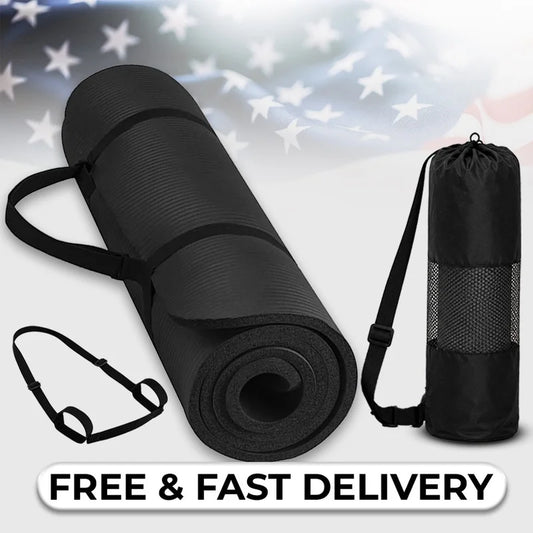 Extra Thick NBR Yoga Mat Non Slip Exercise Workout Bag