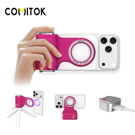 Comitok Moca Magnetic Camera Grip With Detachable Bluetooth Remote