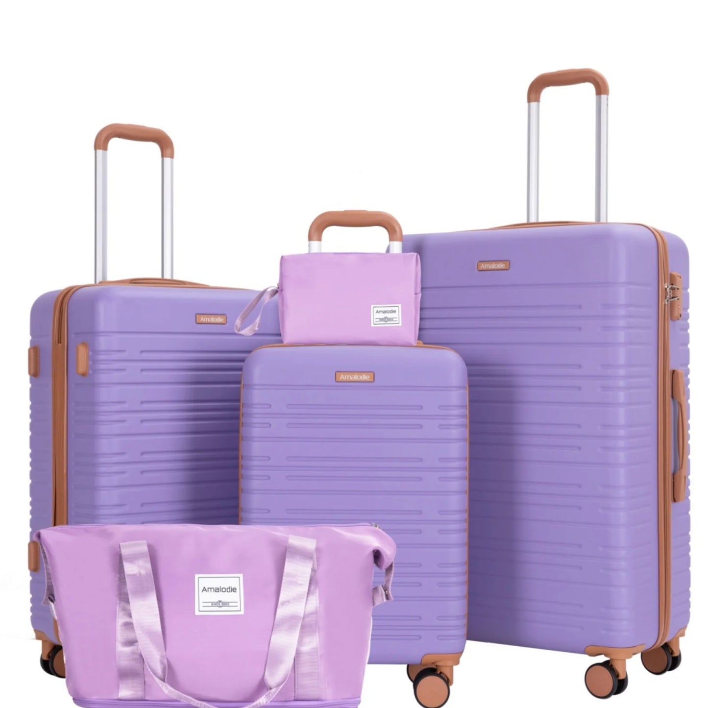 Travelhouse CN 5-Piece ABS Spinner Luggage Set With TSA Lock