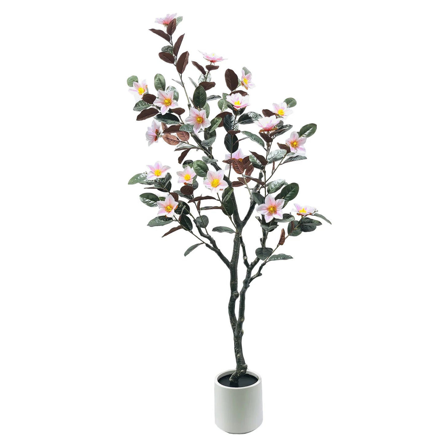 HiMISS Magnolia Artificial Tree In Pot Realistic Faux Plant Indoor