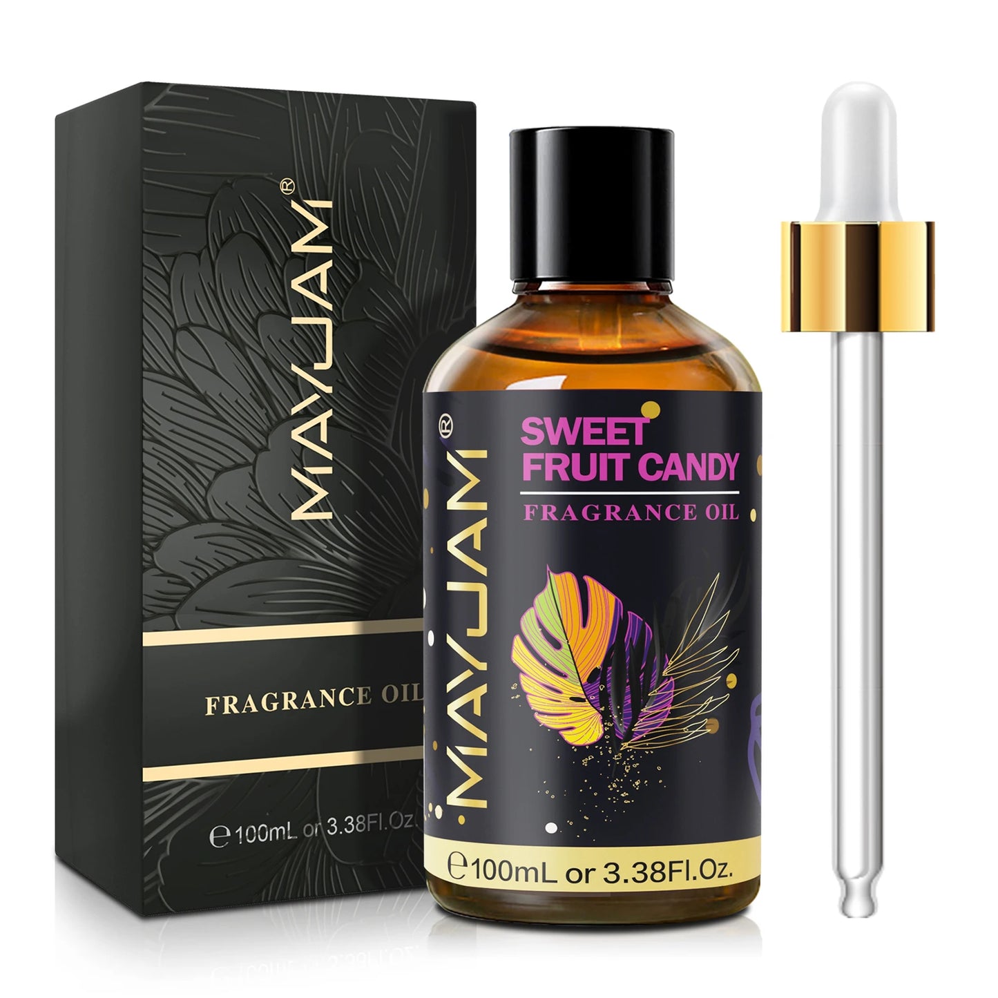 MAYJAM 100ml Fragrance Oil Coconut & Vanilla White Musk Sea Breeze Baby Powder Dragons Blood Sweet Tobacco Freesia for Aromatherapy Diffuser Humidifier Burner, Strawberry Watermelon Cherry Coconut Cranberry Fruit Essential Oi
