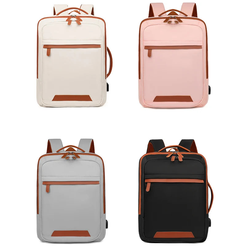 Oghuafee Large-Capacity Expandable Computer Backpack, Lightweight Commuter Backpack, Dry and Wet Separation Unisex Casual Nylon Backpack, Suitable for Commuting, Travel, Etc
