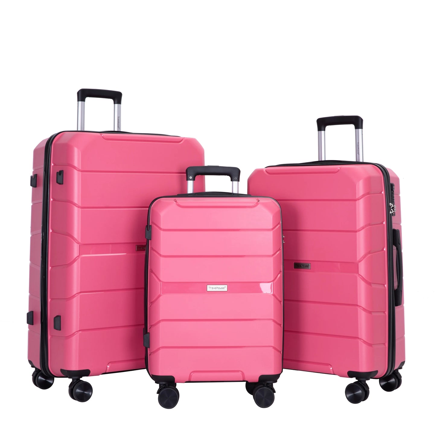 Travelhouse Hardshell Spinner Luggage Set Lightweight Three Piece