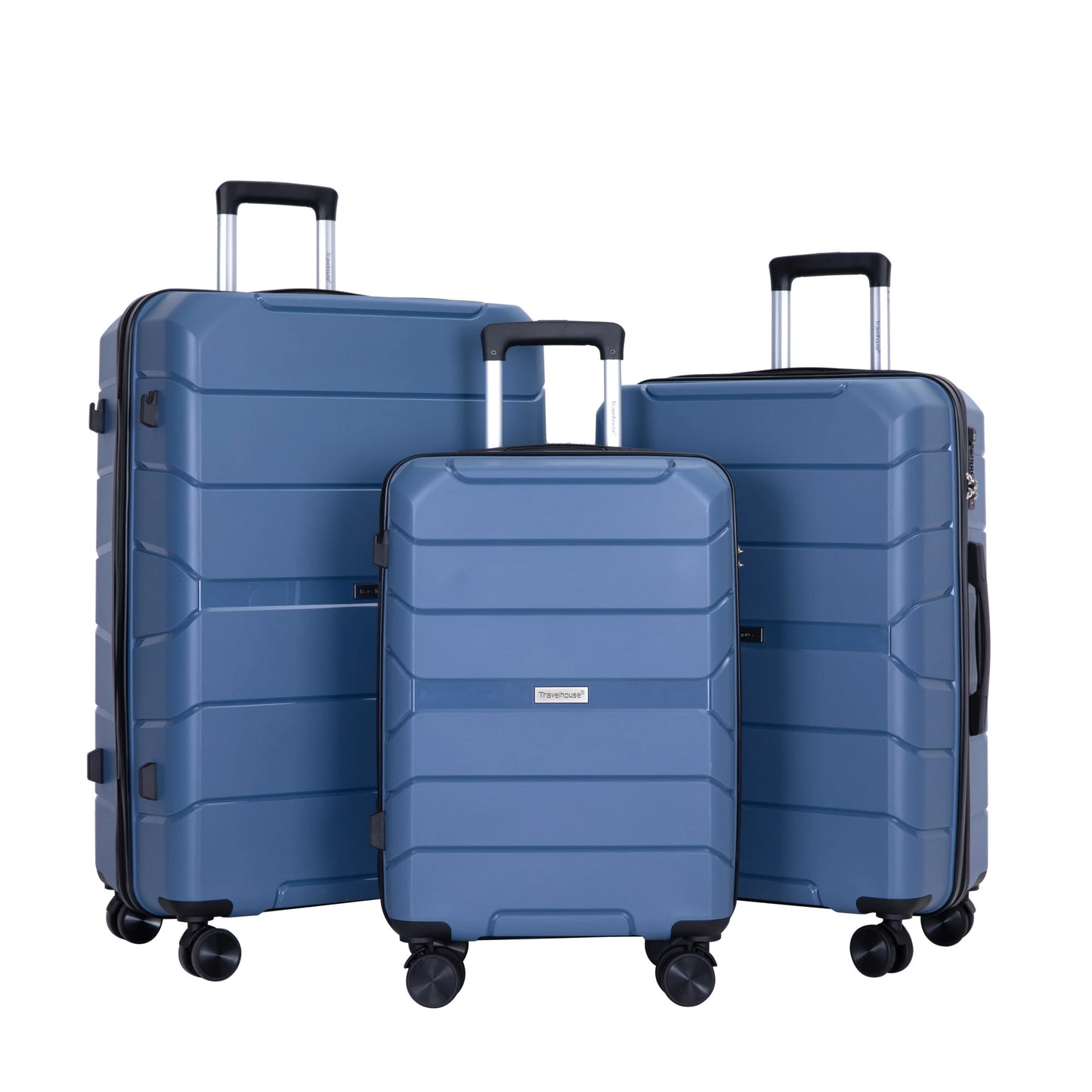 Travelhouse Hardshell Spinner Luggage Set Lightweight Three Piece