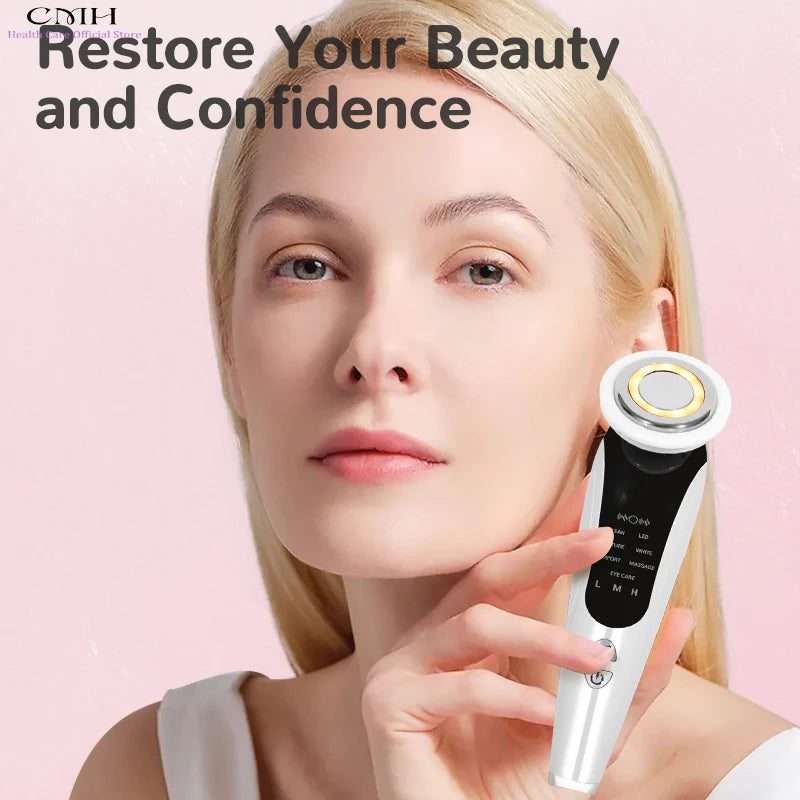 CMH 7 In 1 Facial Massager With LED Light Therapy Device