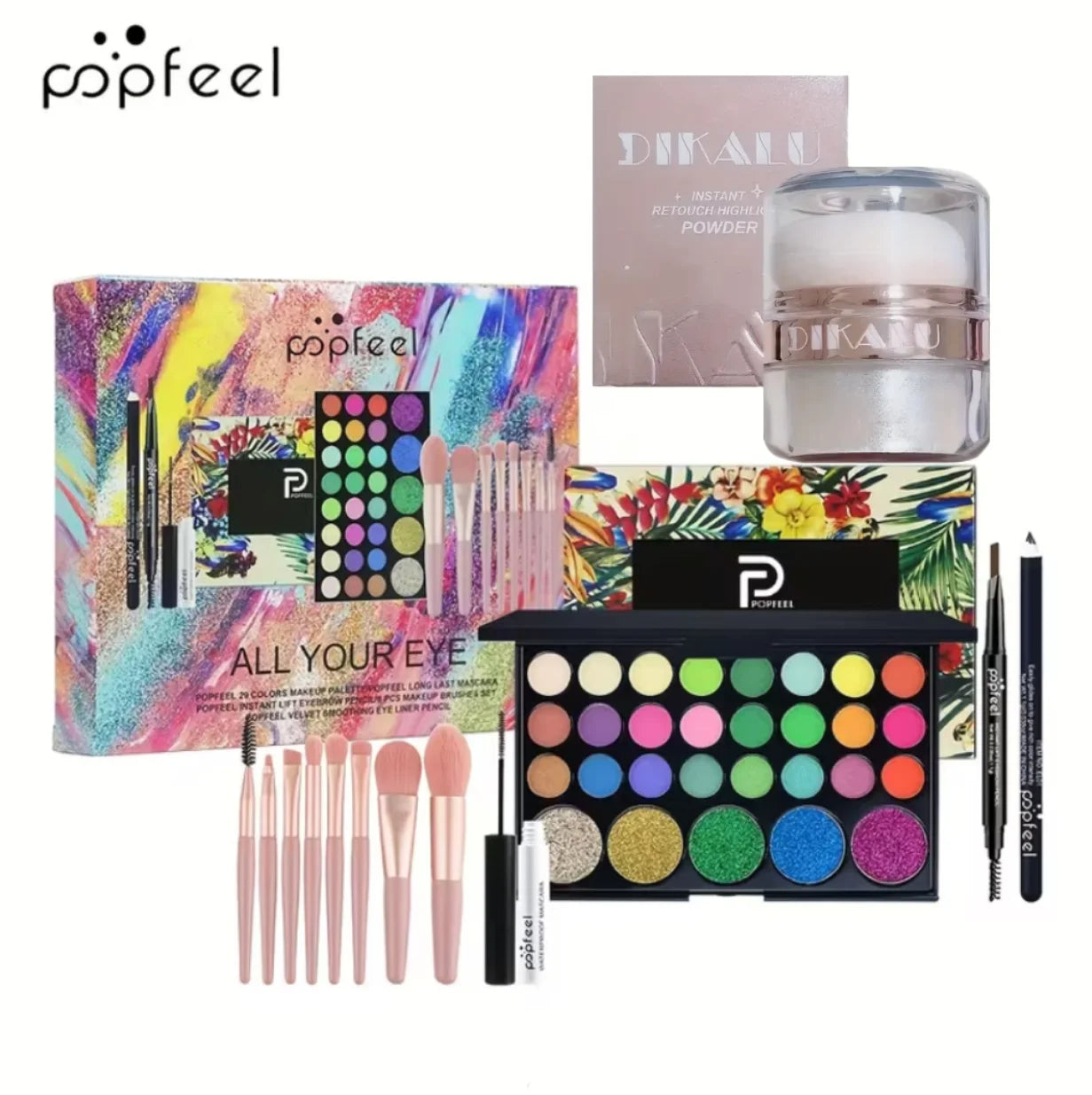 POPFEEL All In One Full Face Makeup Kit With Brush