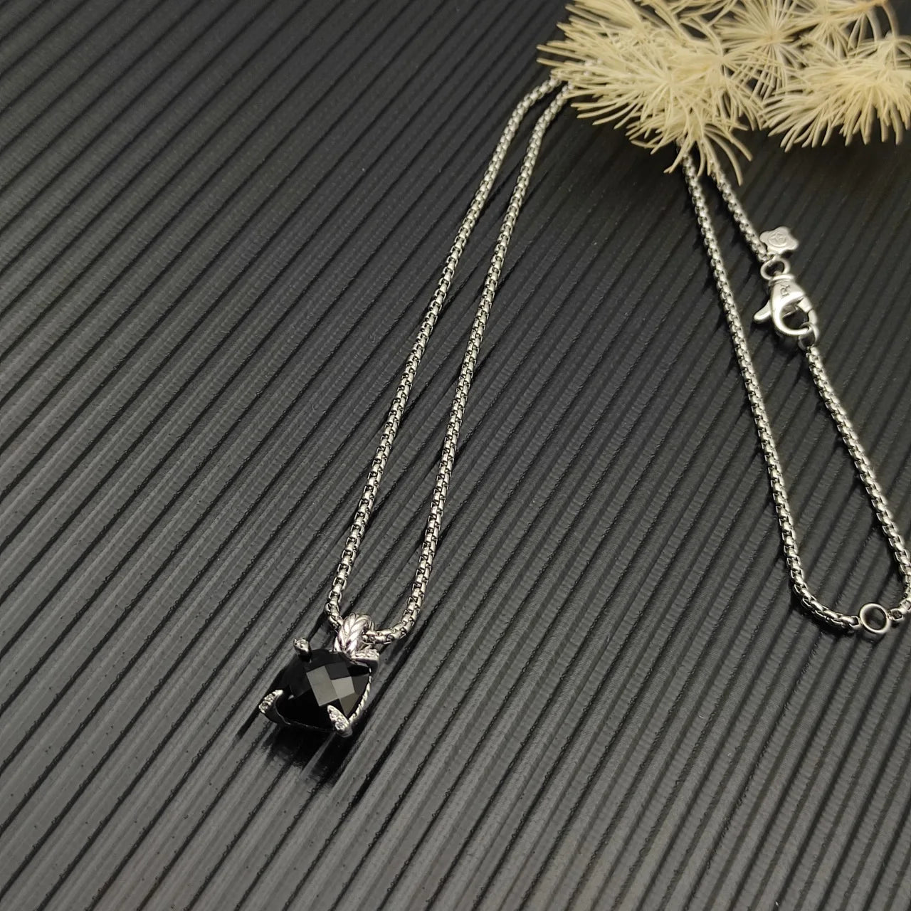 Zircon Square Diamond Cross Necklace Unisex Fine Jewelry