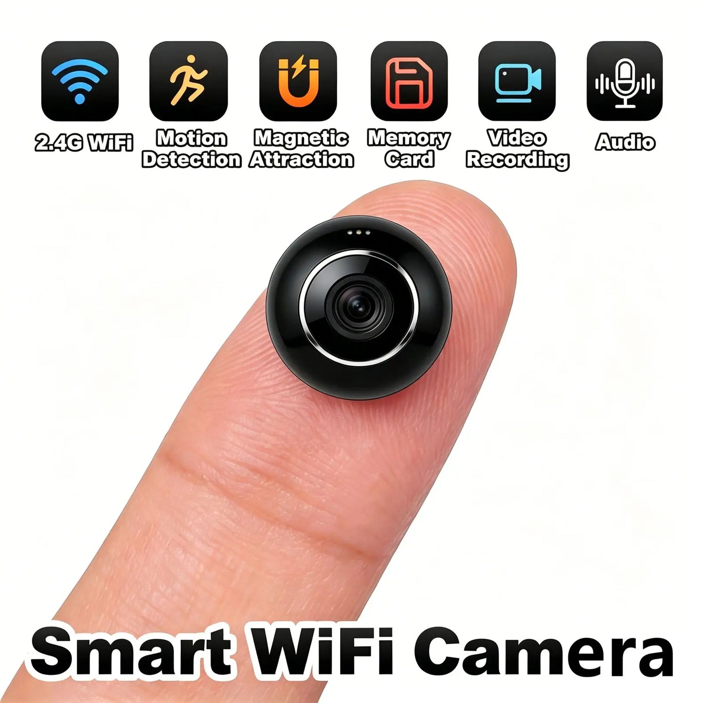 4K Intelligent Wireless Surveillance Camera with Motion Detection, High-Definition Night Vision, 360° Pan-Tilt Rotation, 2.4G WiFi Connectivity, Mobile APP Remote Control, Cloud Storage for Home Security