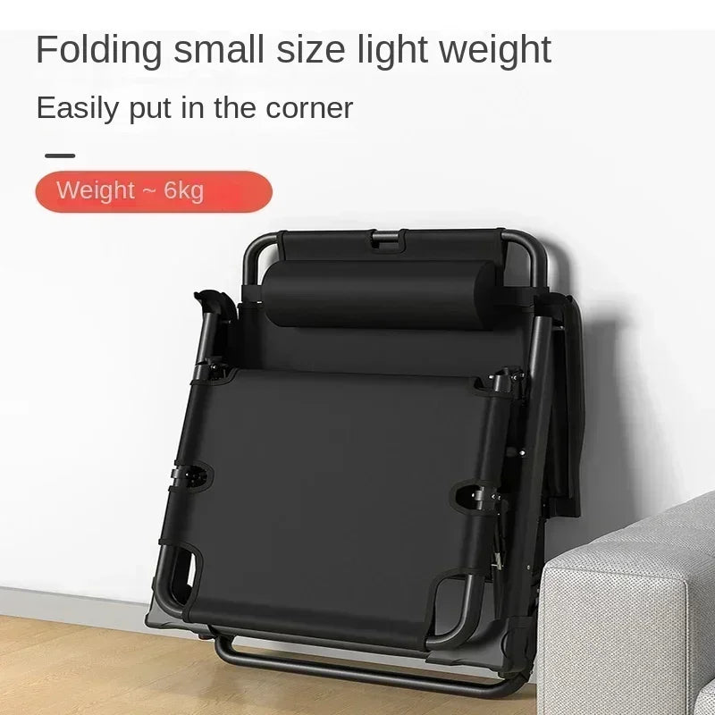 Folding Recliner Chair Outdoor Camping Picnic Traveling Portable Metal Frame Lounge Livingroom Chair Amagi