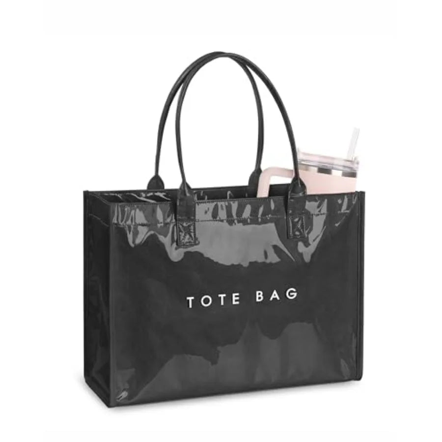 Women Polyester Tote Bag Top Handle Handbag With Letter Print