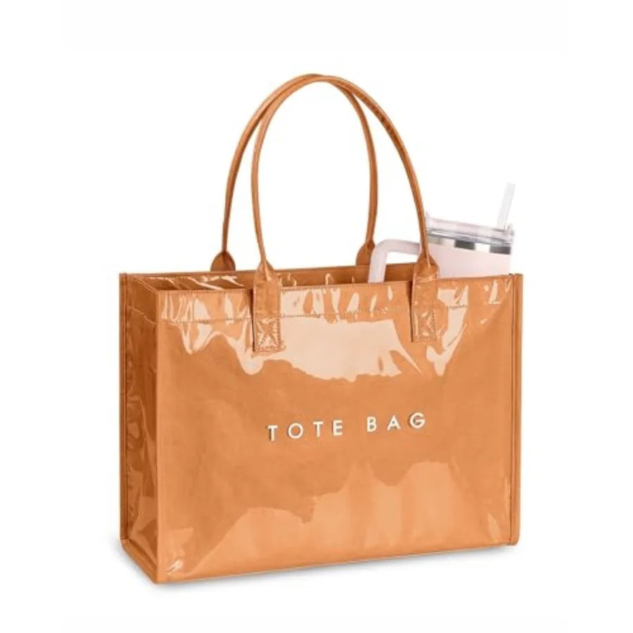Women Polyester Tote Bag Top Handle Handbag With Letter Print
