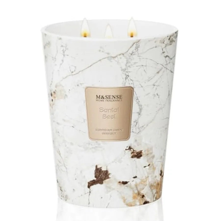 Extra Large Candle 150H Scented 3-Wick Highly Scented Jar Candles XL Candle for Home Decor Long Lasting Aromatherapy Candle for