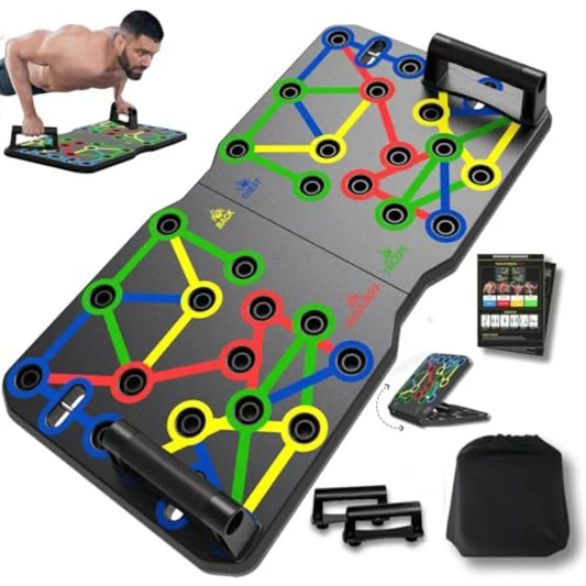 Extra Large Push Up Board 26.2" x 13.8", Portable 30-in-2 Workout Set for Push Up, Multi-functional Pushup Stands for Strength