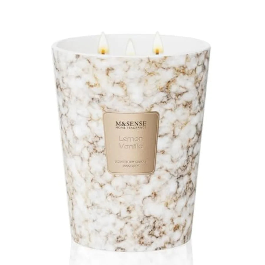 Extra Large Candle 150H Scented 3-Wick Highly Scented Jar Candles XL Candle for Home Decor Long Lasting Aromatherapy Candle for