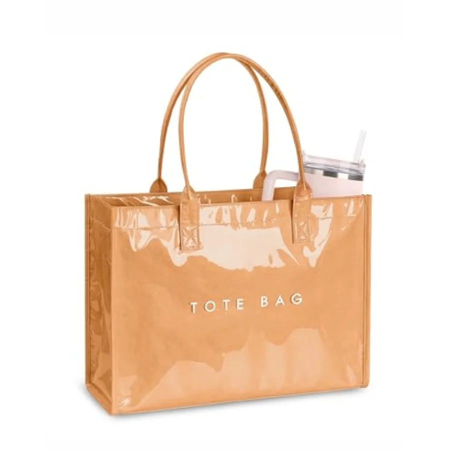 Women Polyester Tote Bag Top Handle Handbag With Letter Print
