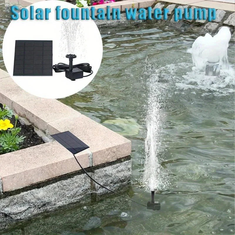 Solar Pond Fountain Pump With Six Nozzles For Bird Baths