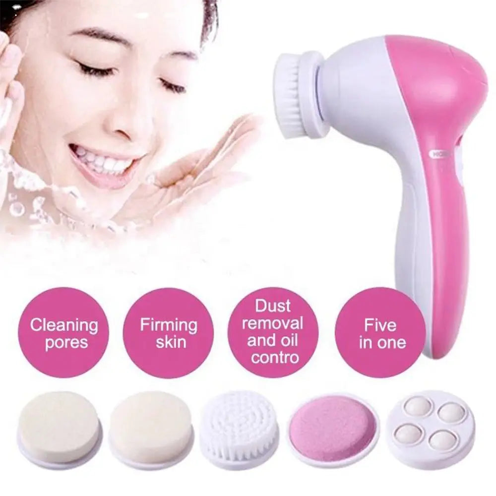 Electric Facial Cleaner Five In One Cleansing Brush Skin Care