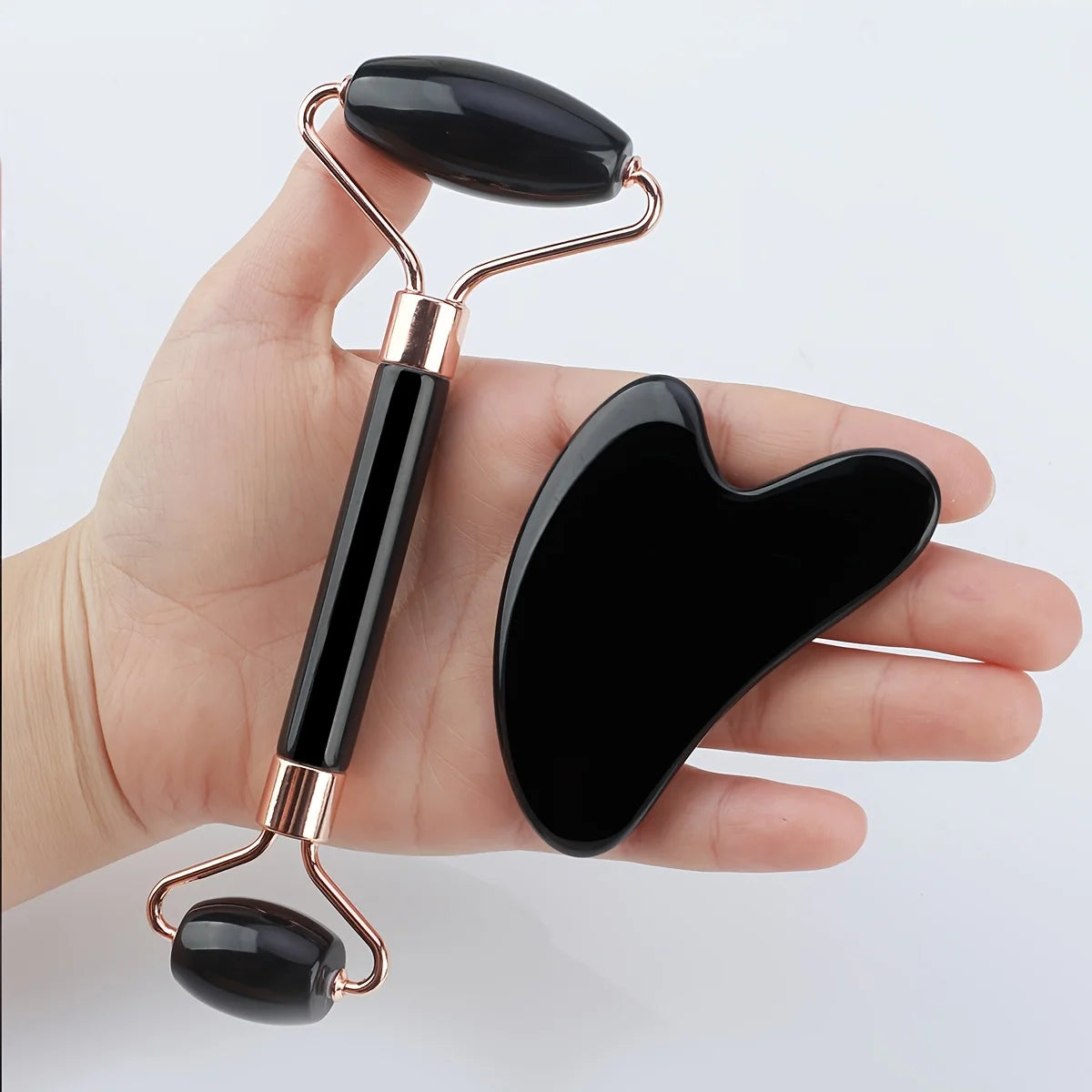 Optional 1Pcs 2Pcs 3Pcs Ice Face Roller Gua Sha Tool Set Portable Household Facial Massage Skin‑Care Accessory