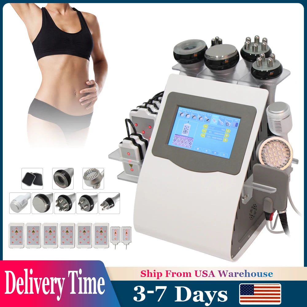 AOKO 80K Cavitation Machine For Skin Tightening And Facial Lift 9 In 1