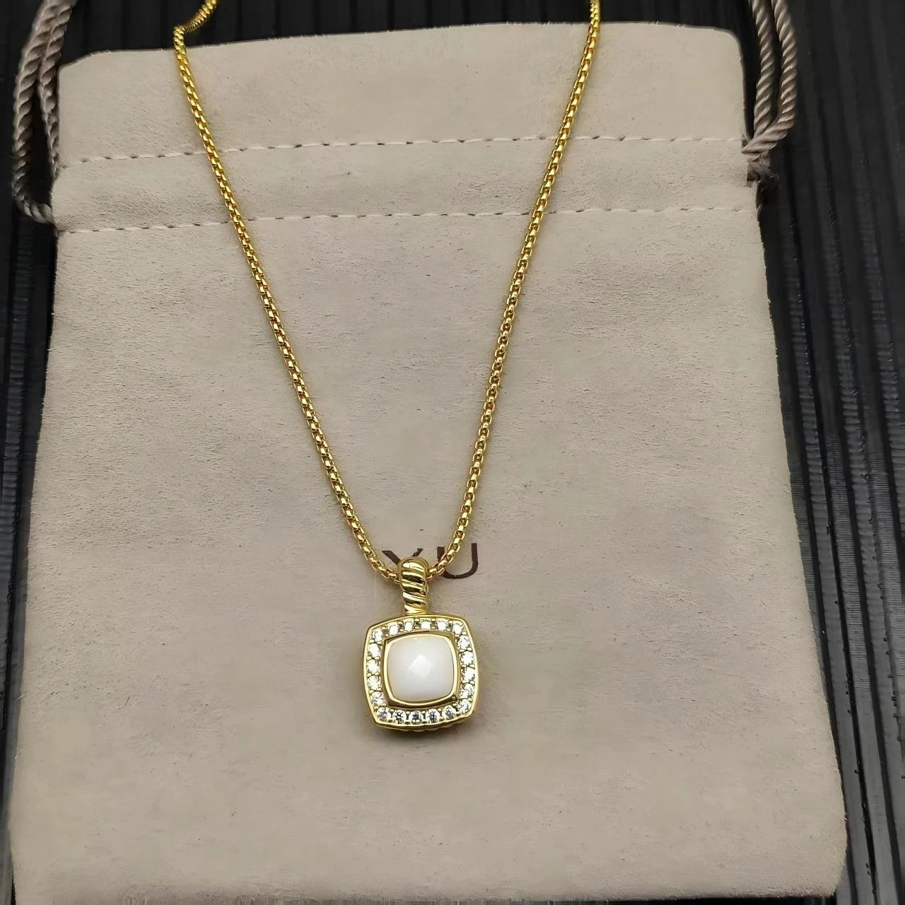 Versatile Zircon Pendant Necklace For Men And Women