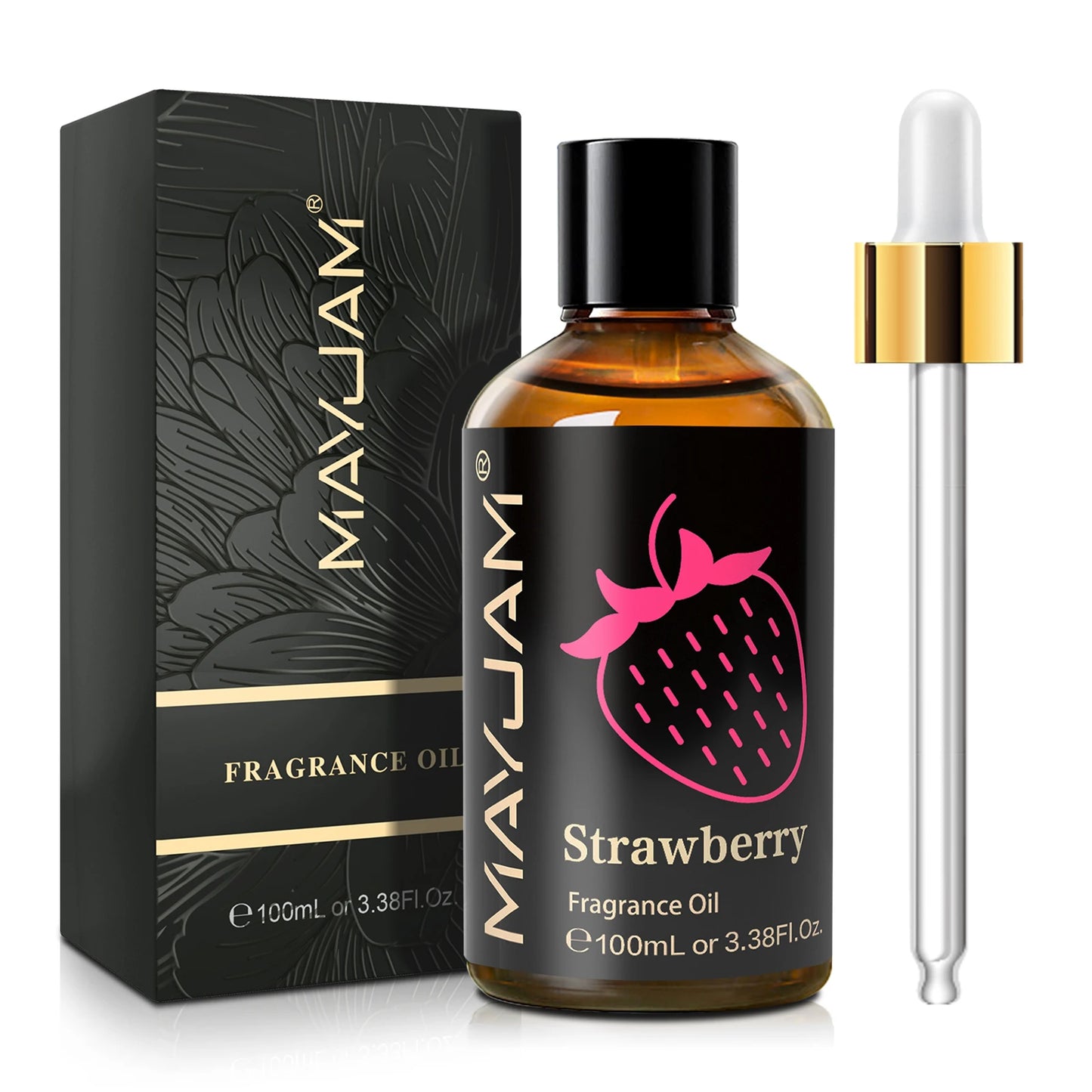 MAYJAM 100ml Fragrance Oil Coconut & Vanilla White Musk Sea Breeze Baby Powder Dragons Blood Sweet Tobacco Freesia for Aromatherapy Diffuser Humidifier Burner, Strawberry Watermelon Cherry Coconut Cranberry Fruit Essential Oi