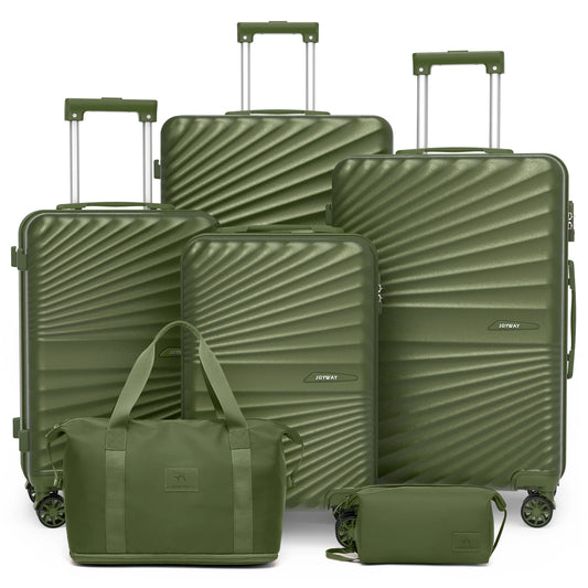 Joyway 6-Piece Luggage Set Lightweight Durable TSA Lock
