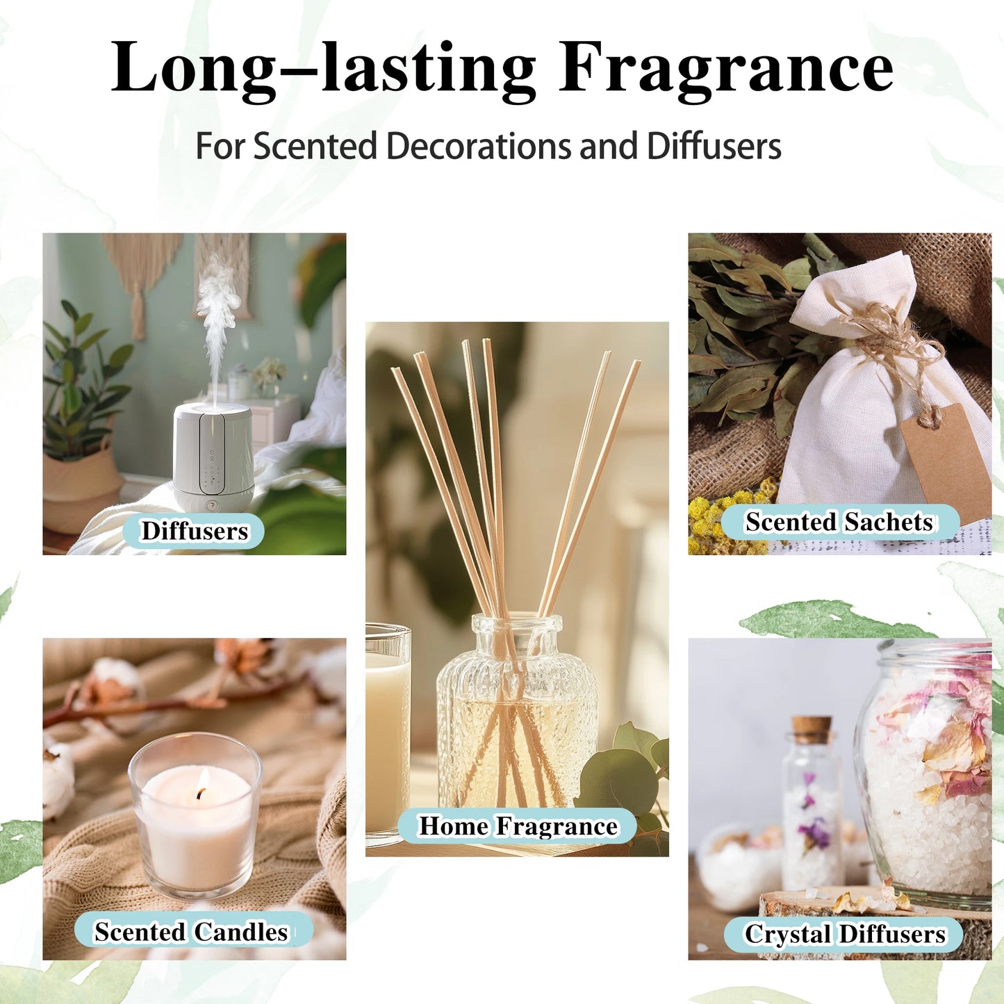 MAYJAM 100ml Fragrance Oil Coconut & Vanilla White Musk Sea Breeze Baby Powder Dragons Blood Sweet Tobacco Freesia for Aromatherapy Diffuser Humidifier Burner, Strawberry Watermelon Cherry Coconut Cranberry Fruit Essential Oi