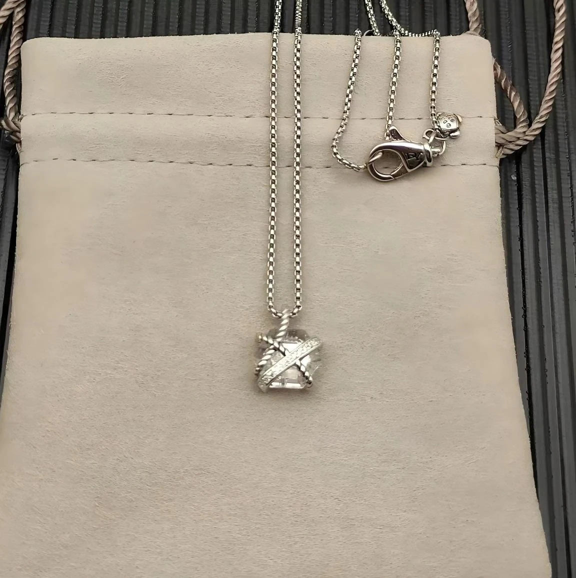 Versatile Zircon Pendant Necklace For Men And Women