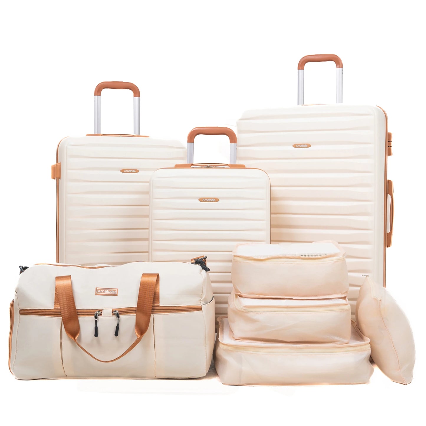 Travelhouse CN 8-Piece ABS Hard Case Luggage Set With TSA Lock