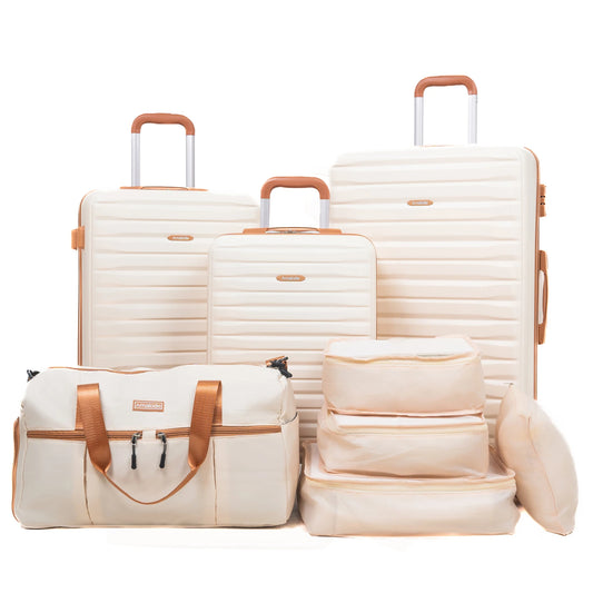 Travelhouse CN 8-Piece ABS Hard Case Luggage Set With TSA Lock