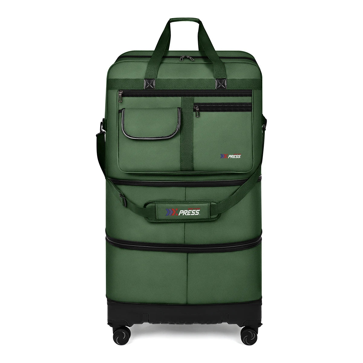 New York XPress Foldable Rolling Travel Luggage With Wheels