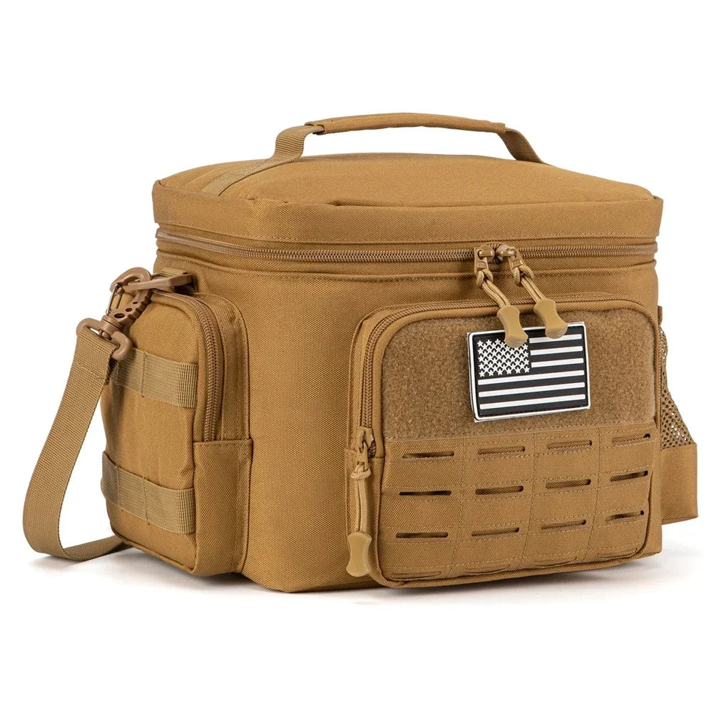 Men's Tactical Lunch Box Heavy Duty Work Lunch Bag Leak Proof Insulated Durable Insulated Lunch Box for Office, Outdoor Activiti