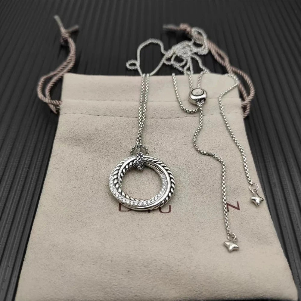 Versatile Zircon Pendant Necklace For Men And Women