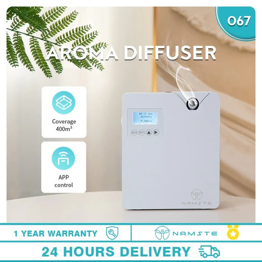 NAMSTE Perfume Diffuser Home Fragrance Air Freshener Electric Aromatic Oasis Power 7W 300ML Capacity WIFI Bluetooth Smart Contro