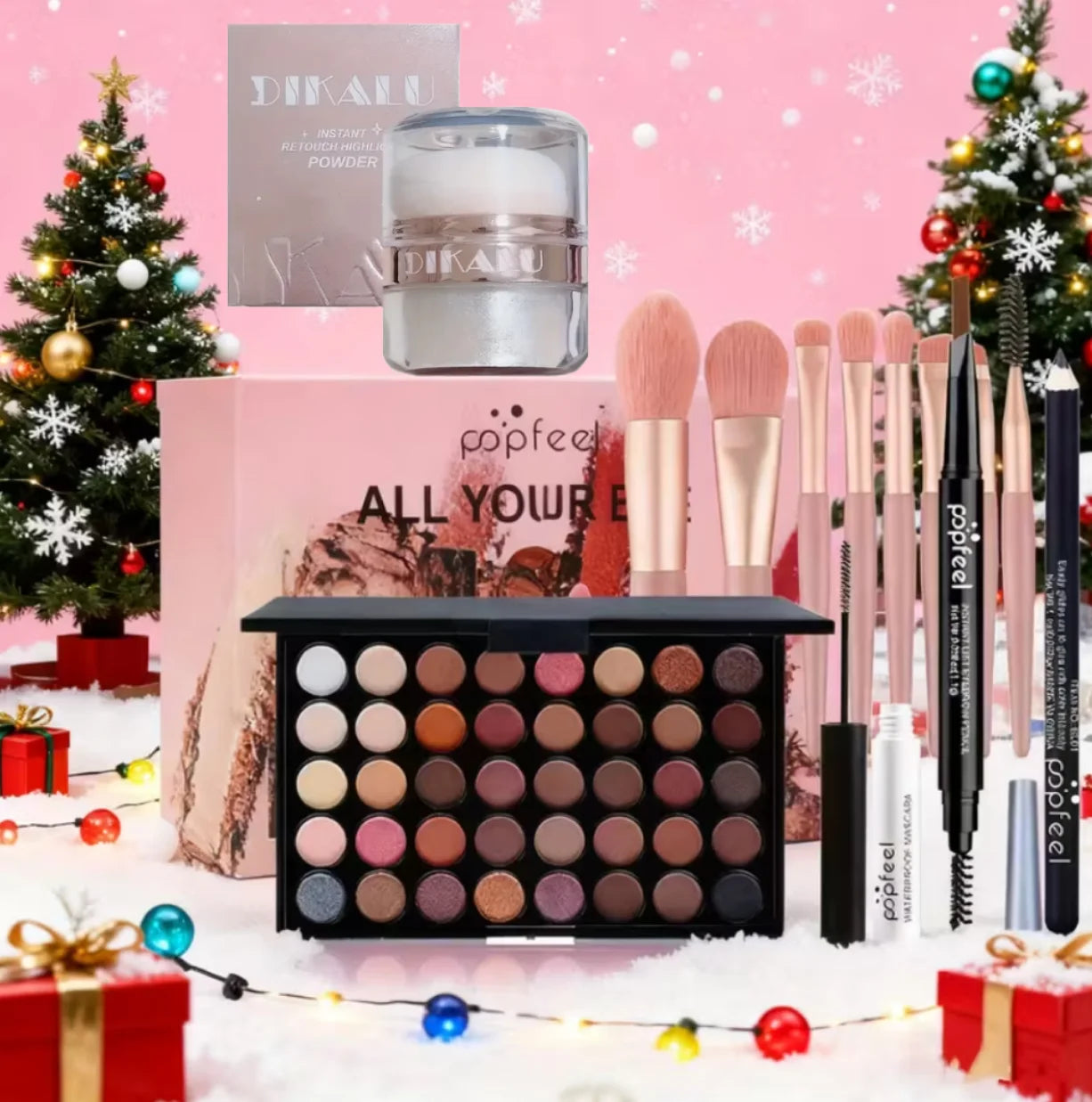 POPFEEL All In One Full Face Makeup Kit With Brush