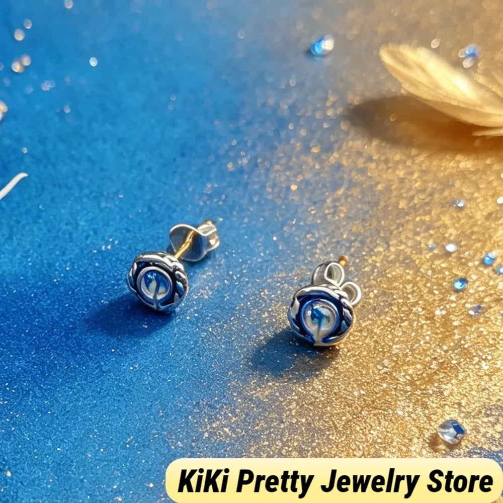 Sterling Silver Zircon Earrings 925 Elegant Gift Idea